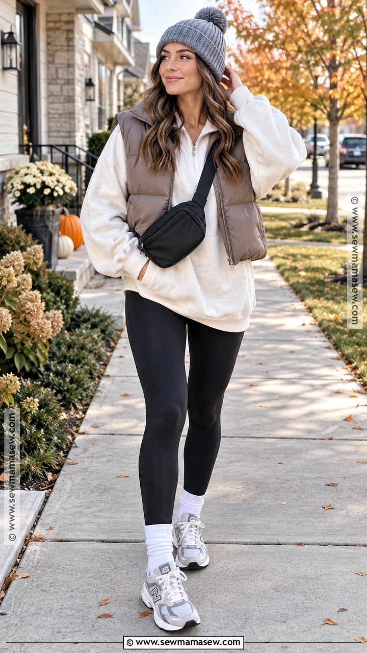 Leggings And Beanie Outfit - 20 fall beanie outfit ideas
