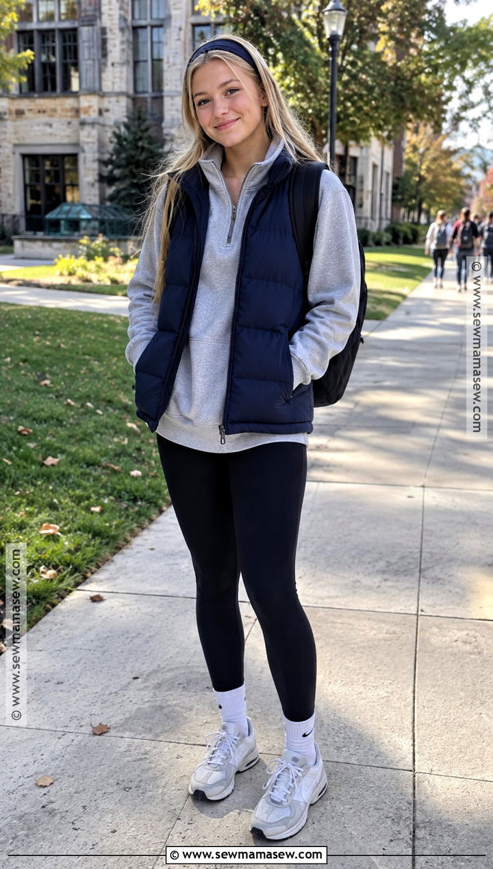 Leggings And Long Sweatshirt Back To School Outfit - 20 back to school outfits highschool freshman
