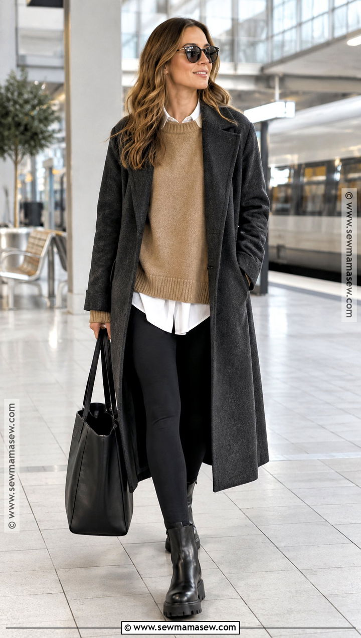 Leggings With Chunky Boots - 25 fall outfits boots