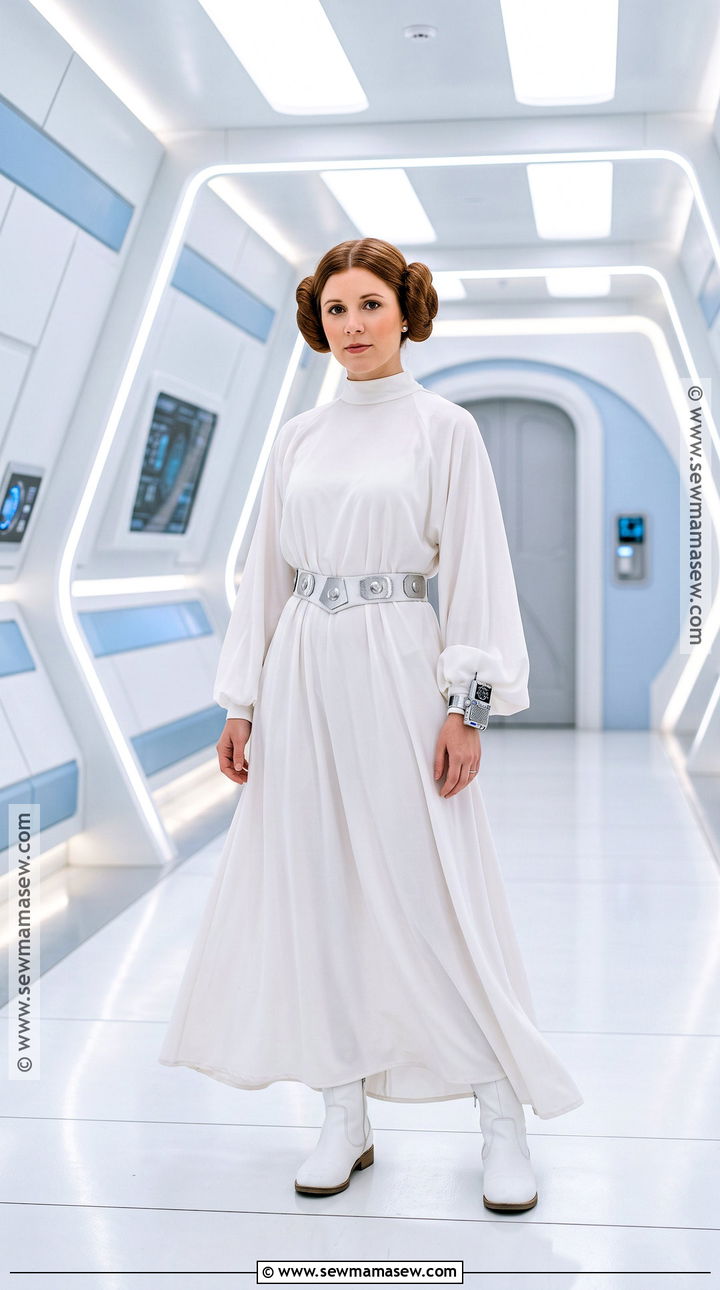 Leia Princess Costume With White Gown - 30 princess dress up ideas