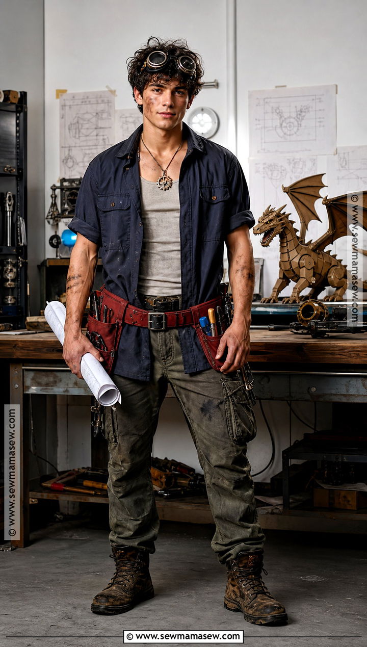 Leo Valdez Costume With Tool Belt - 30 percy jackson costume ideas