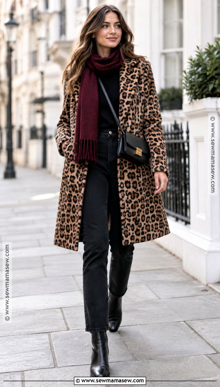 Leopard Coat and All Black Outfit - 15 2026 fall winter outfits