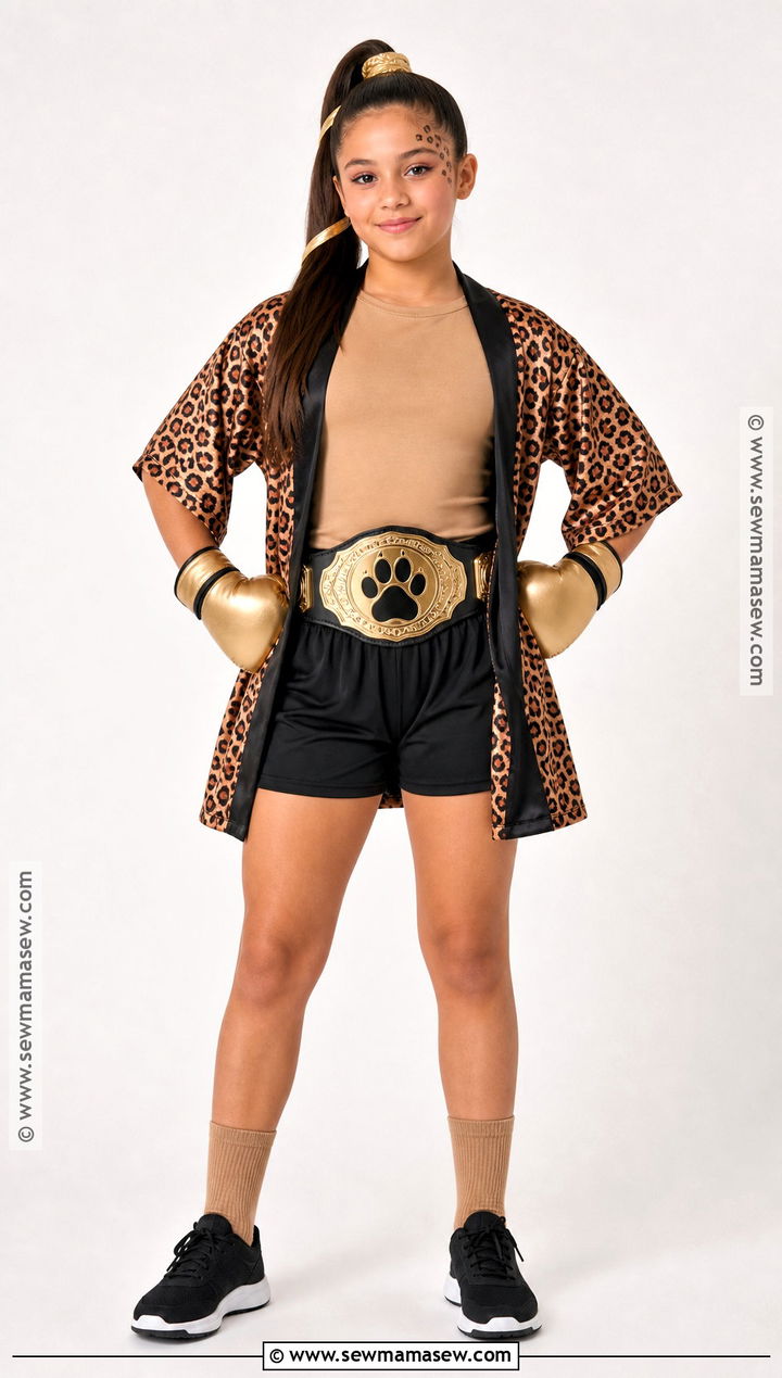 Leopard Print Boxer Costume - 30 boxer halloween costume ideas for girls