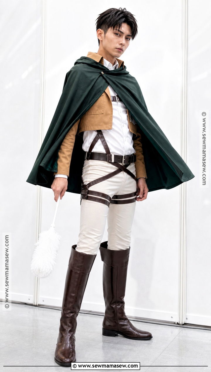 Levi Ackerman Cosplay With Scout Jacket - 30 Easy Anime Cosplay Ideas for Men