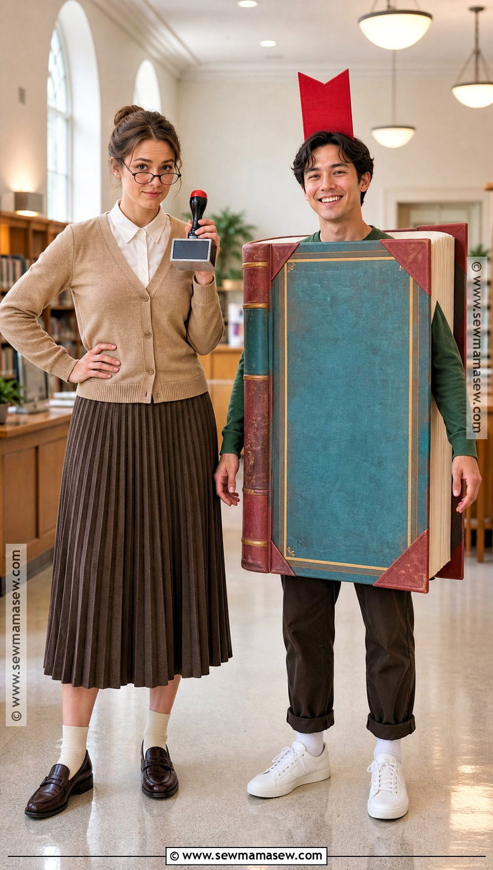 Librarian And Overdue Book Duo Costume - 40 duo halloween costumes unique