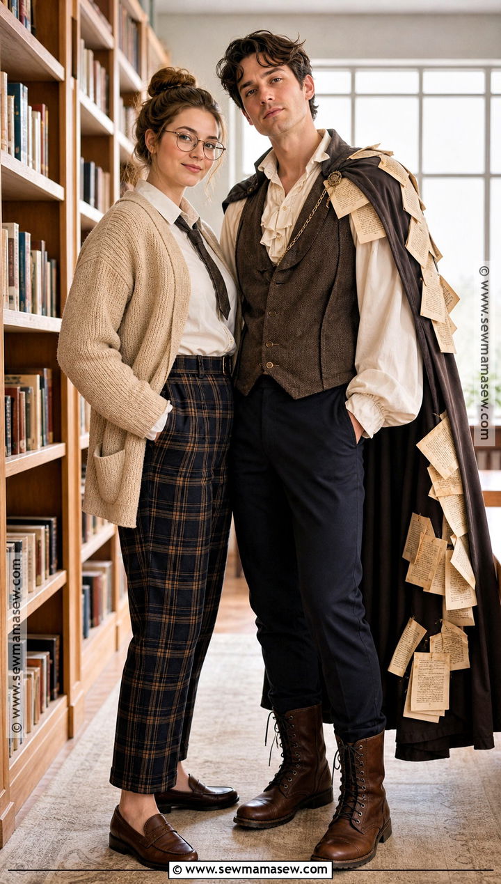 Librarian And Runaway Book Character Couples Costume - 40 unique couples halloween costume ideas