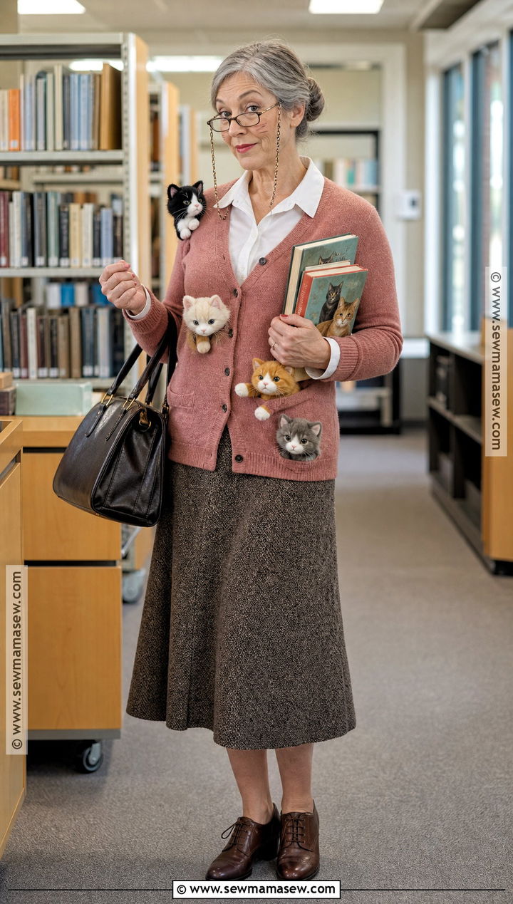 Librarian Crazy Cat Lady Costume - 35 crazy cat lady costume ideas