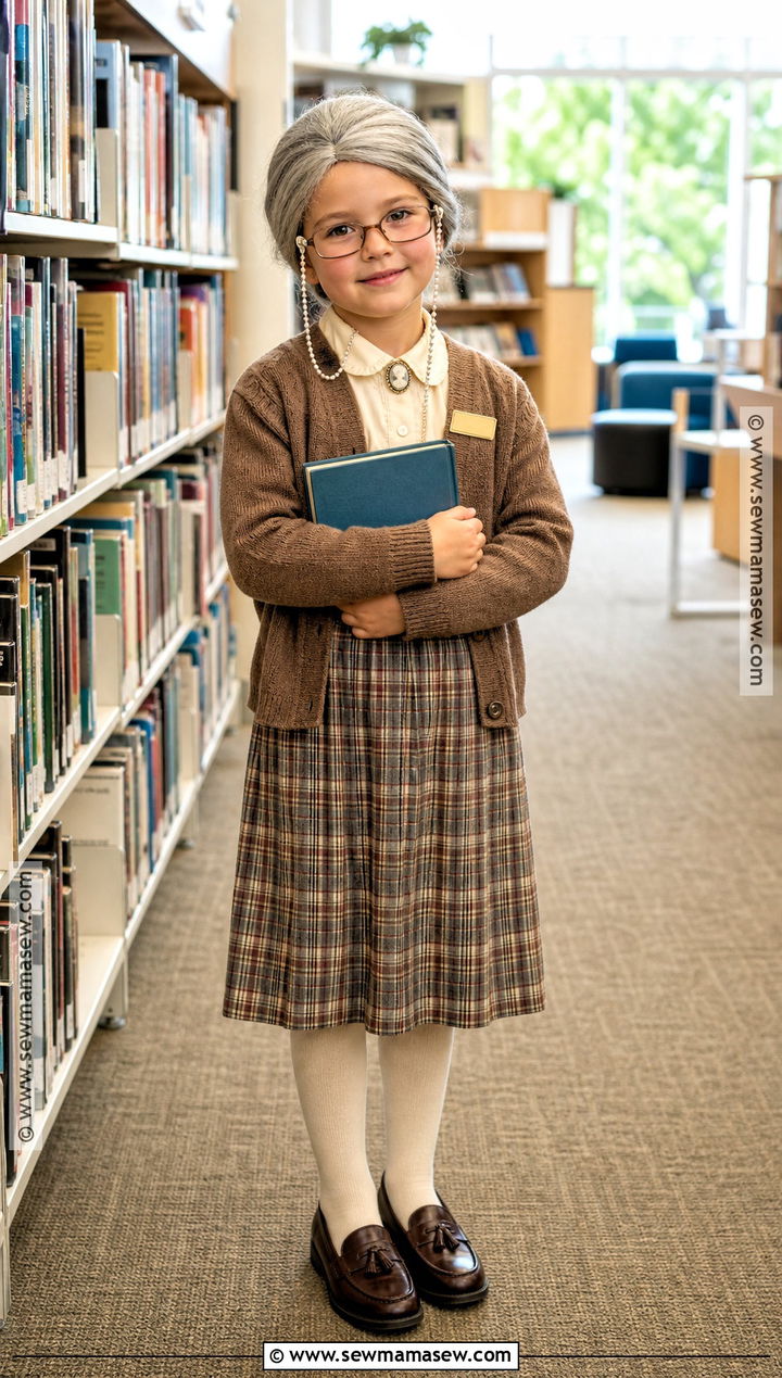 Library Grandma Costume - 30 kids old lady costume ideas