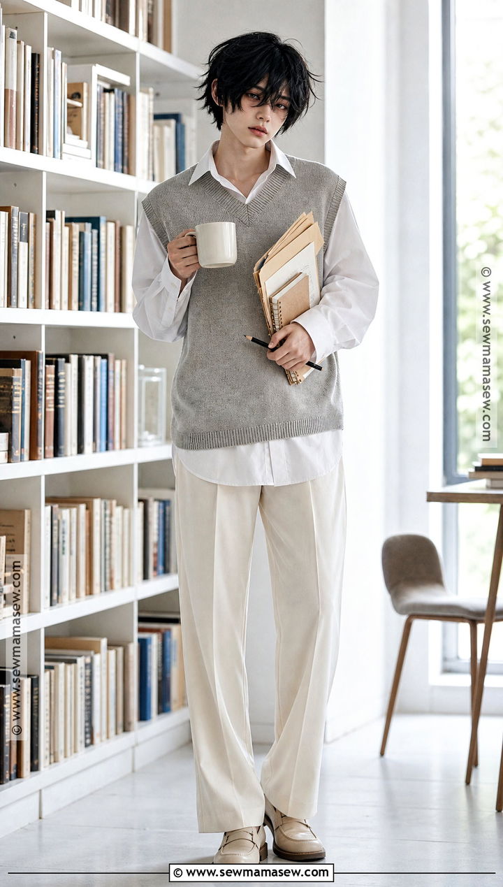 Light Academia L Cosplay With Cream Trousers - 40 l cosplay ideas