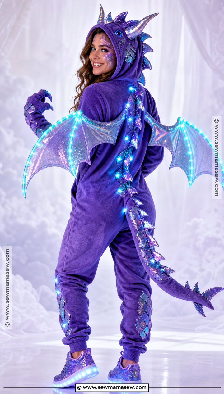 Light Up Dragon Costume - 30 light up costumes