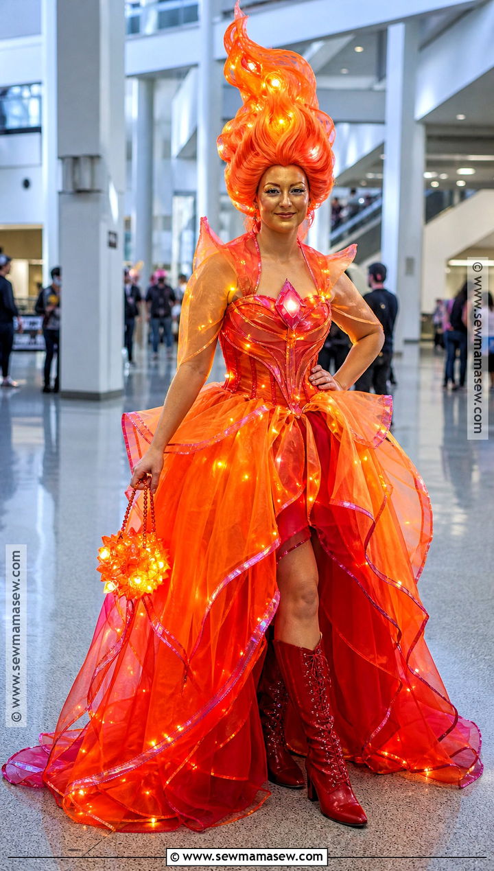 Light Up Flame Princess Costume - 30 flame princess costume ideas