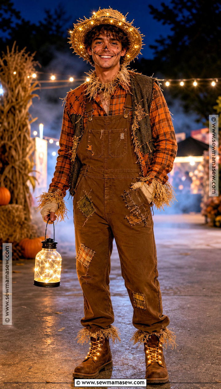 Light Up Scarecrow Costume - 30 Scarecrow Costume Ideas for Men