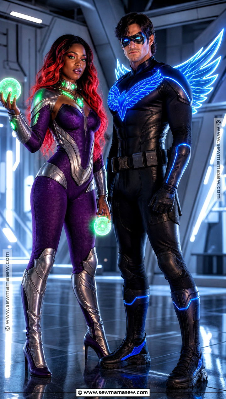 Light Up Starfire And Nightwing Costume - 35 starfire and nightwing costume ideas