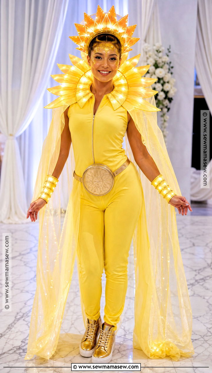 Light Up Sun Costume - 30 Sun Halloween Costume Ideas