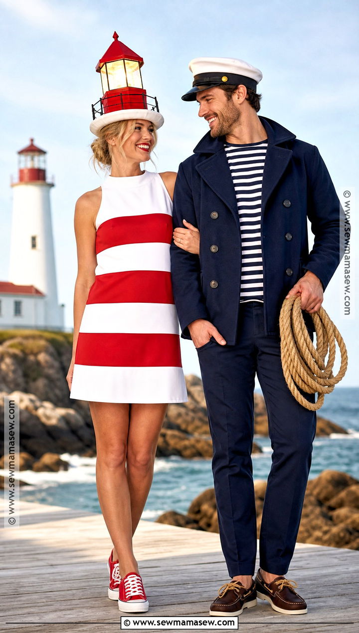 Lighthouse And Sailor Couples Costume - 40 unique couples halloween costume ideas
