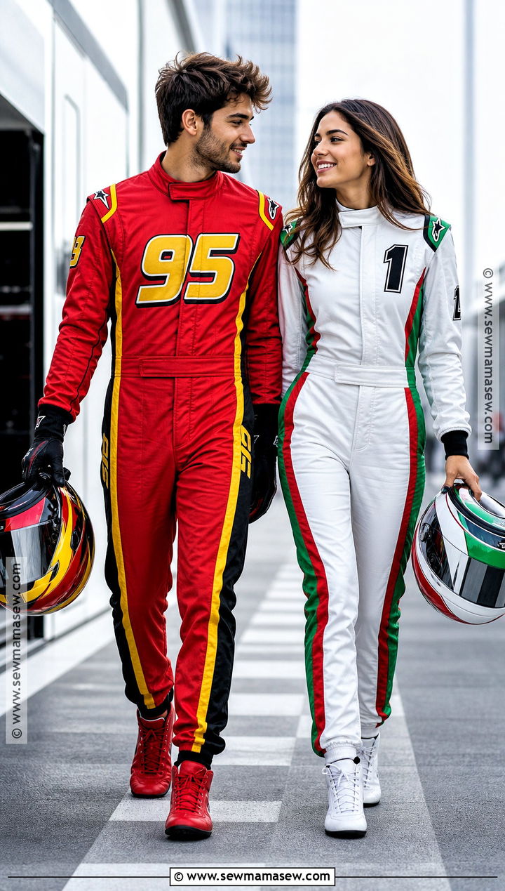 Lightning McQueen And Francesco Bernoulli Costume - 30 cars couple costume ideas