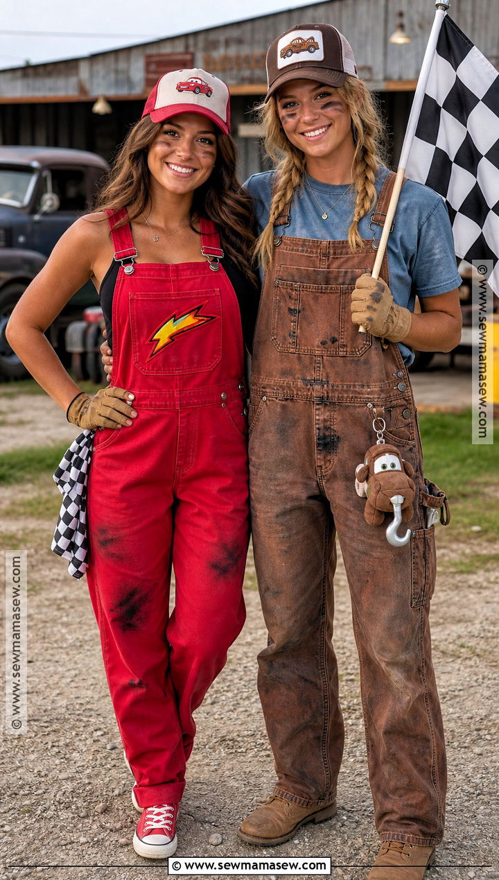 Lightning McQueen And Mater Overalls Costume - 35 lightning mcqueen and mater costume ideas