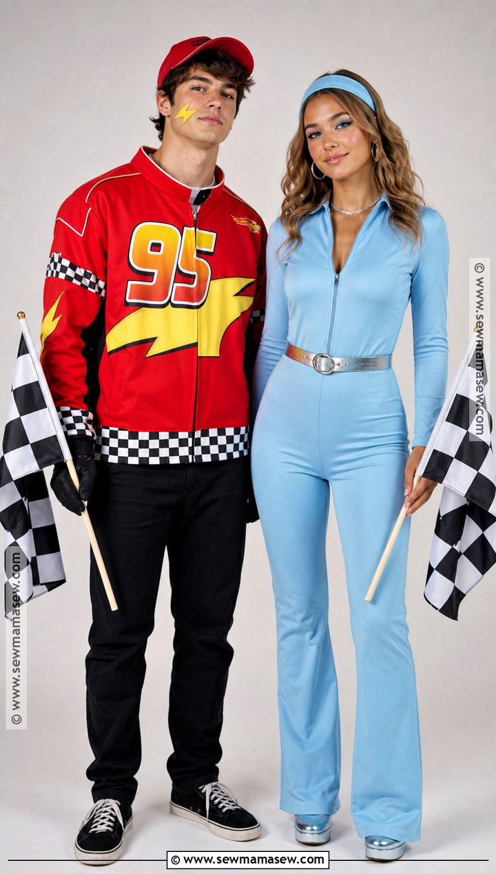 Lightning McQueen And Sally Couple Costume - 30 lightning mcqueen halloween costume ideas