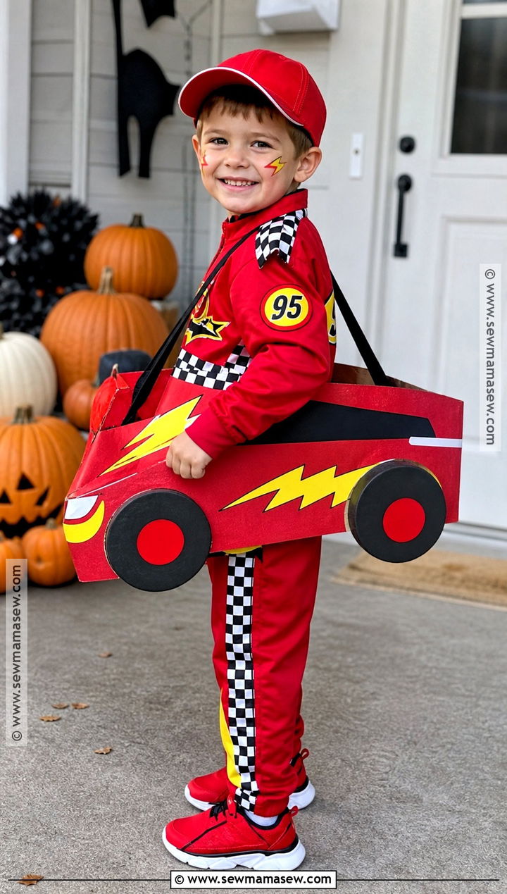 Lightning McQueen Cars Costume - 35 cars halloween costume ideas