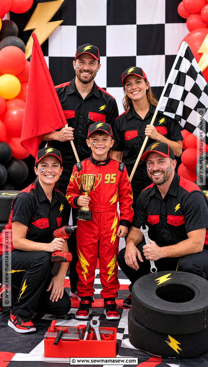 Lightning McQueen Family Costume - 45 lightning mcqueen costume ideas