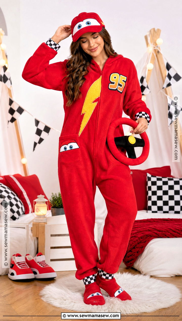 Lightning McQueen Pajama Costume - 45 lightning mcqueen costume ideas