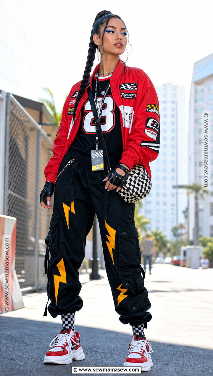 Lightning McQueen Streetwear Costume - 30 Lightning Mcqueen Costume Ideas for Women