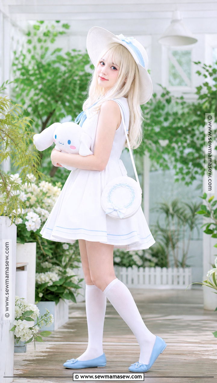 Lillie Costume With White Sun Hat - 30 Pokemon Costumes for Women