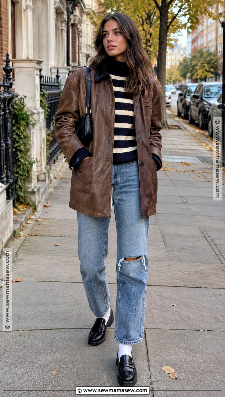 Lily Rose Depp Striped Turtleneck And Loafers Outfit - 15 lily rose depp fall style ideas