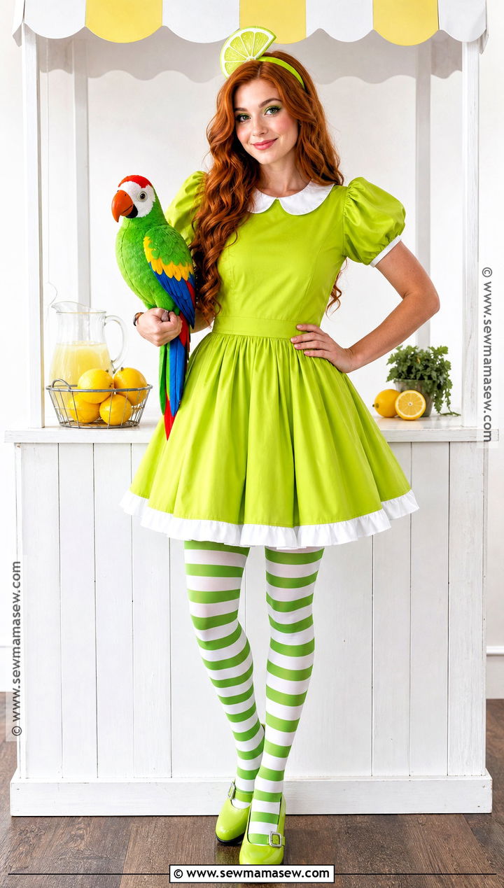 Lime Chiffon Costume With Green Dress - 35 strawberry shortcake characters costumes