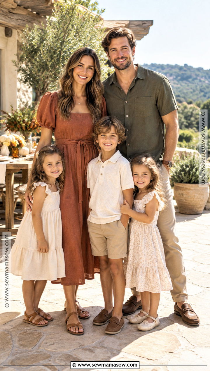 Linen Layers and Autumn Colors Thanksgiving Family Outfit - 20 thanksgiving outfit ideas for family