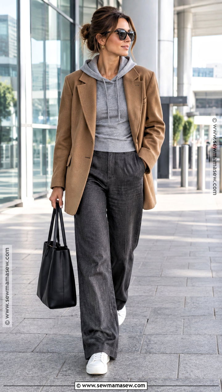 Linen Pants With Hoodie And Blazer - 25 linen pants outfit fall