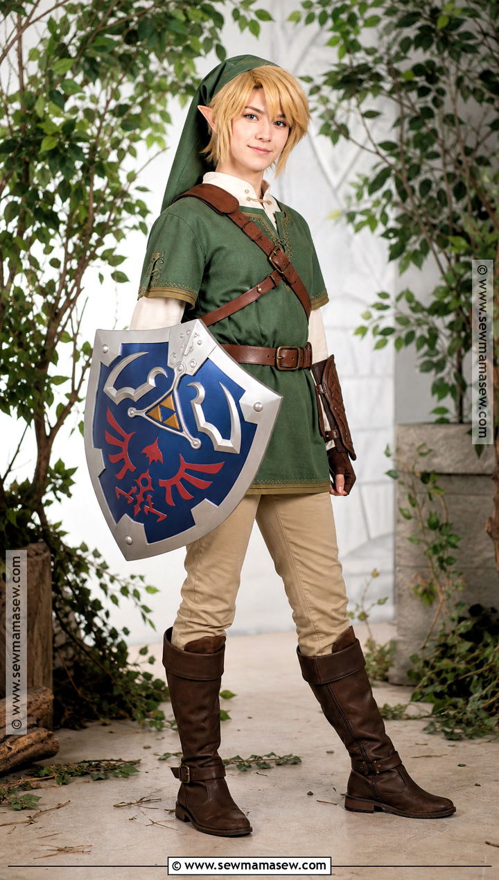 Link Costume With Green Tunic - 30 Video Game Halloween Costumes