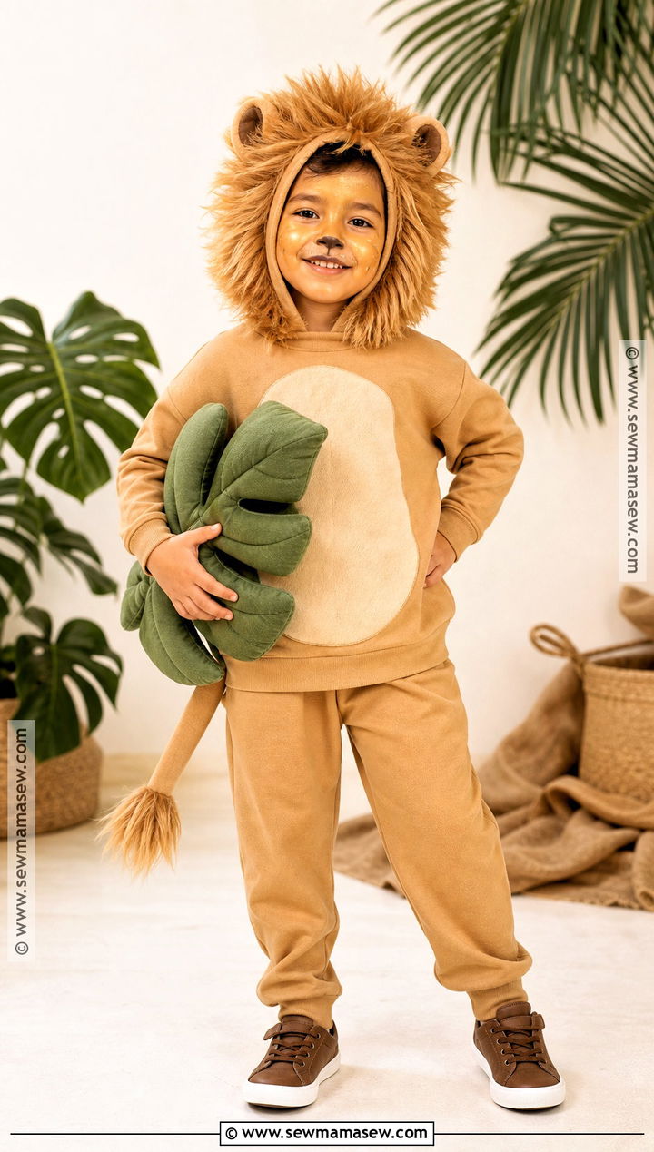 Lion Costume With Fuzzy Mane - 30 costumes for kids