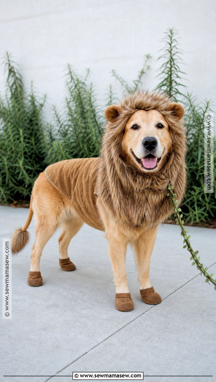 Lion Dog Costume - 40 dog costumes