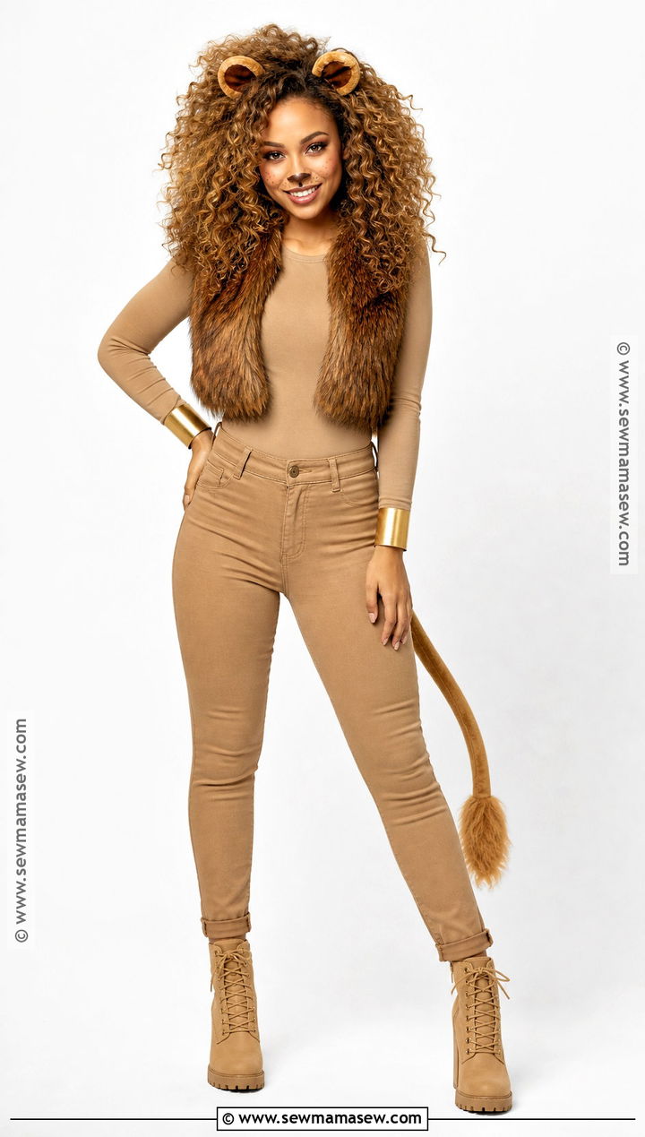 Lioness Costume With Curly Mane - 30 halloween costumes for curly hair
