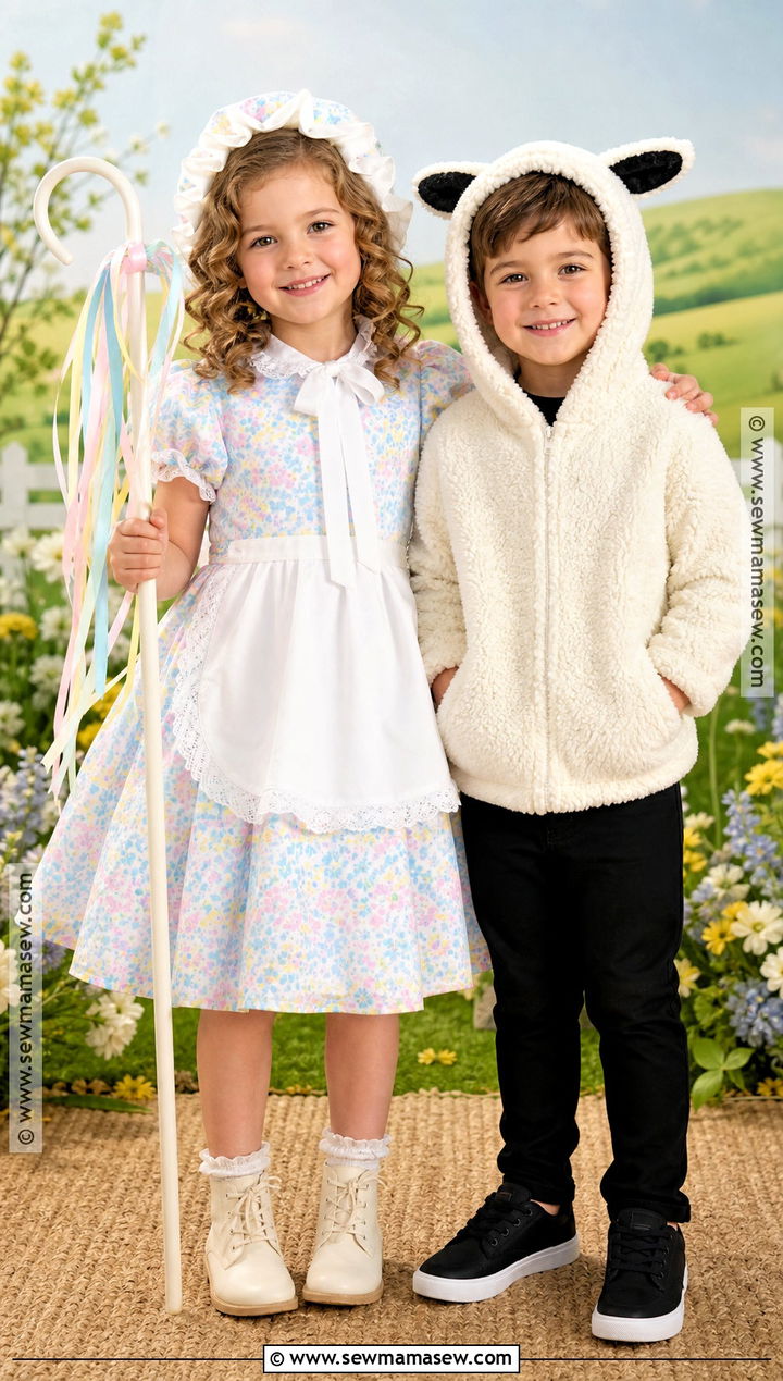 Little Bo Peep And Sheep Costume - 35 brother and sister halloween costumes