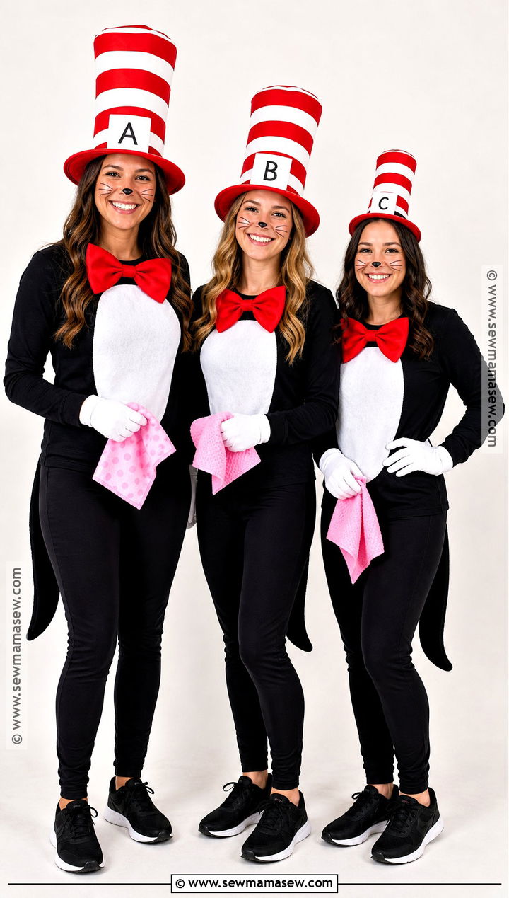 Little Cats A B And C Group Costume - 30 dr seuss characters dress up ideas