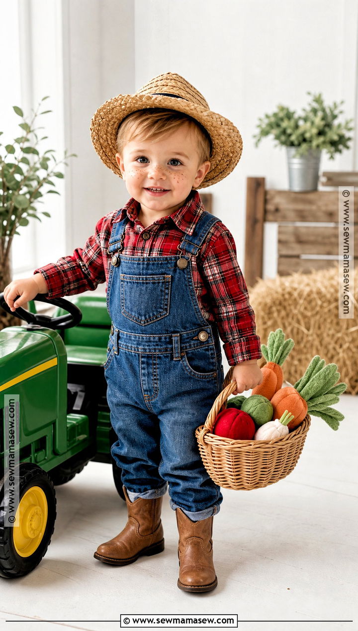 Little Farmer Toddler Costume - 30 halloween toddler costumes