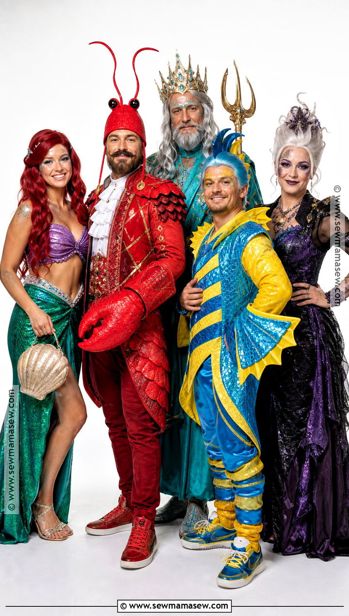 Little Mermaid Undersea Group Costume - 30 disney princess group costumes