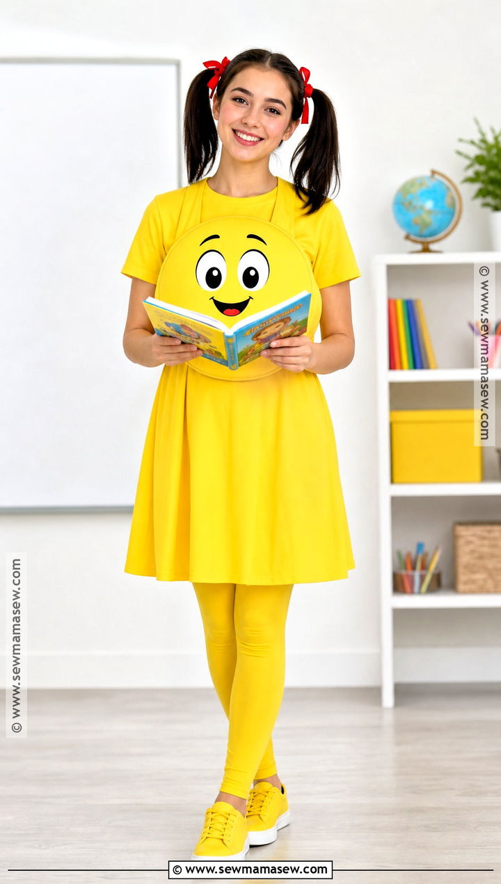 Little Miss Sunshine Costume With Yellow Dress - 30 teacher book week costume ideas