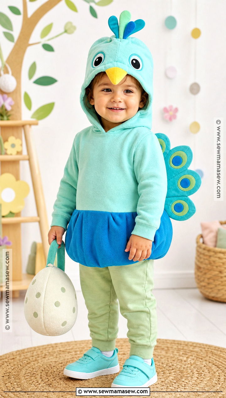 Little Peacock Chick Costume - 30 peacock costume ideas for kids