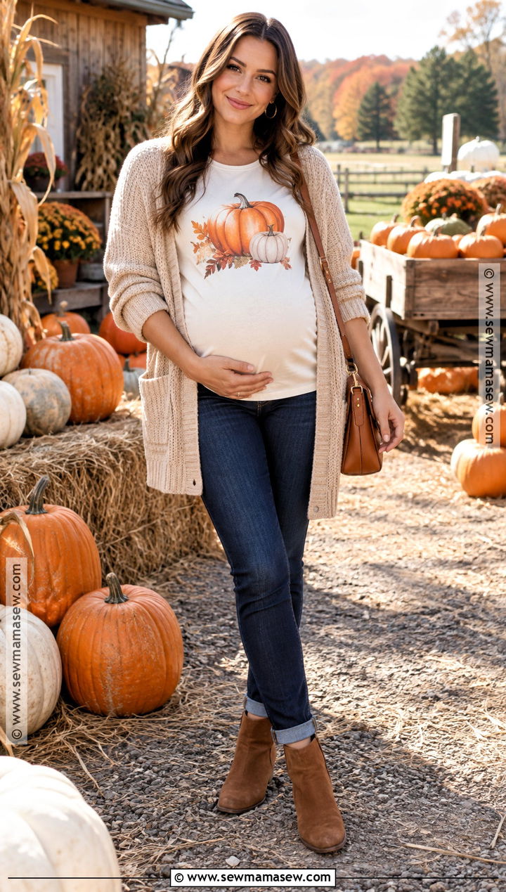 Little Pumpkin Gender Reveal Shirt Outfit - 15 fall gender reveal shirts