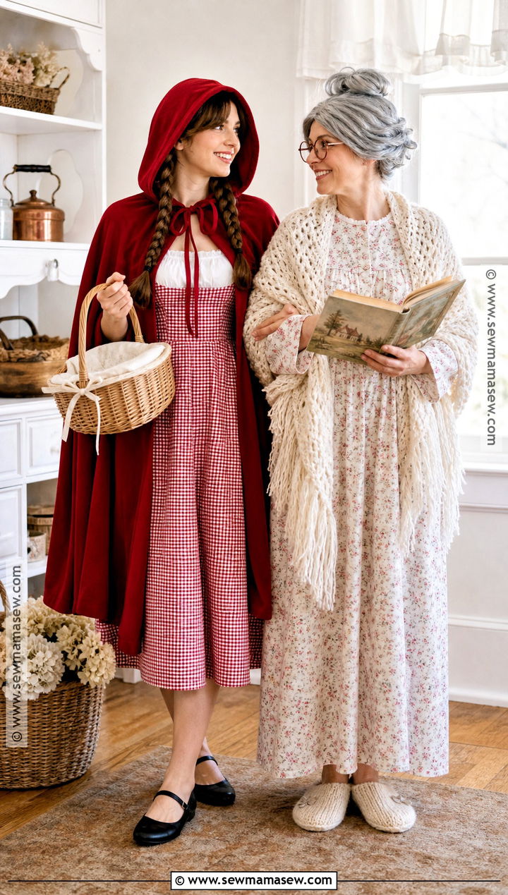Little Red And Grandma Couple Costume - 30 Little Red Costume Ideas