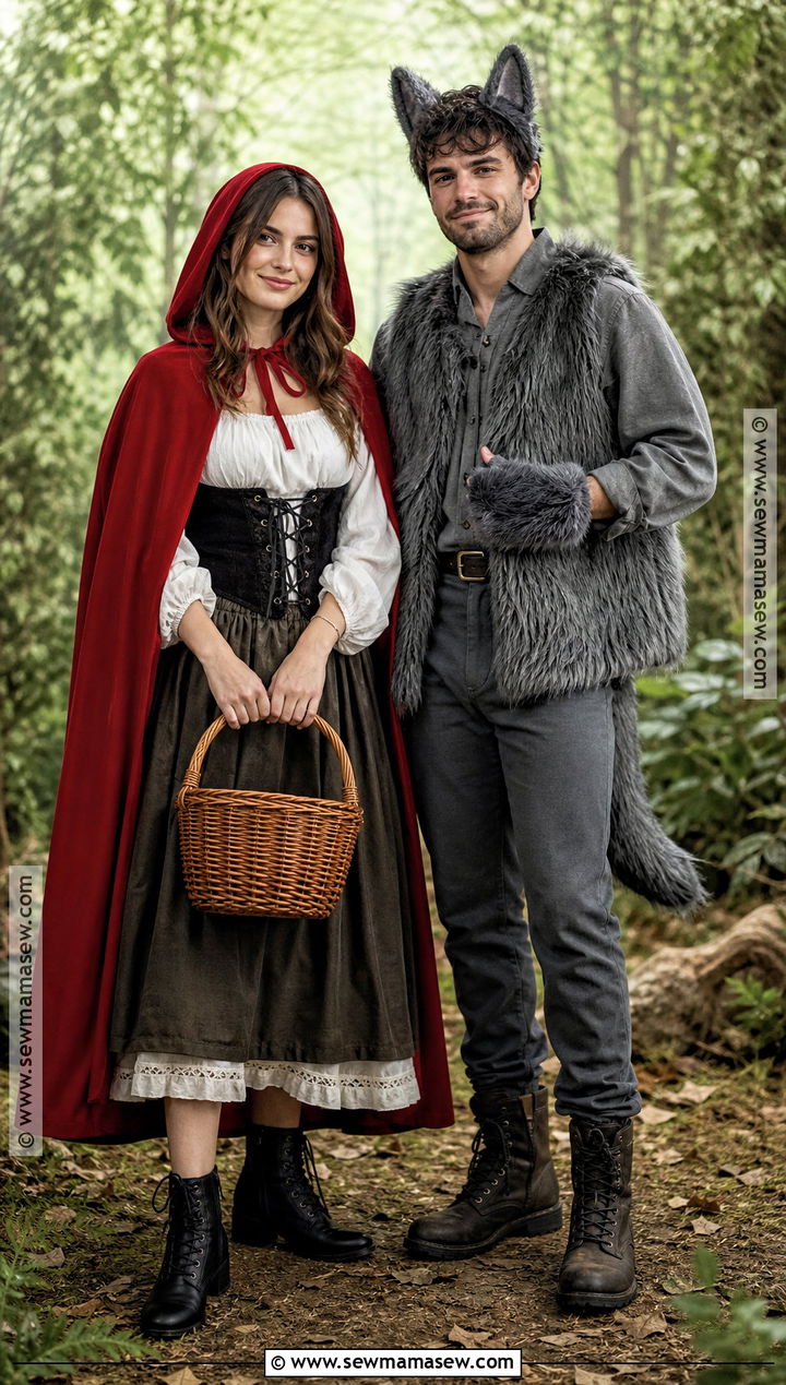 Little Red Riding Hood And Big Bad Wolf Costume - 40 halloween costumes for two