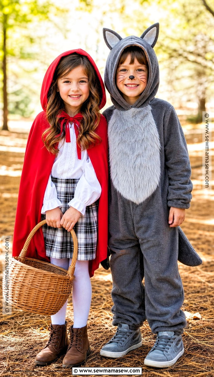Little Red Riding Hood And Wolf Costume - 35 boy and girl halloween costumes