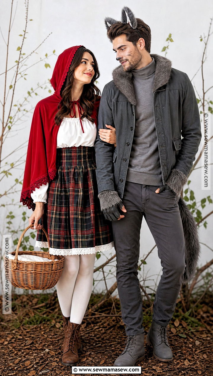 Little Red Riding Hood And Wolf Costume - 35 easy halloween costumes for couples