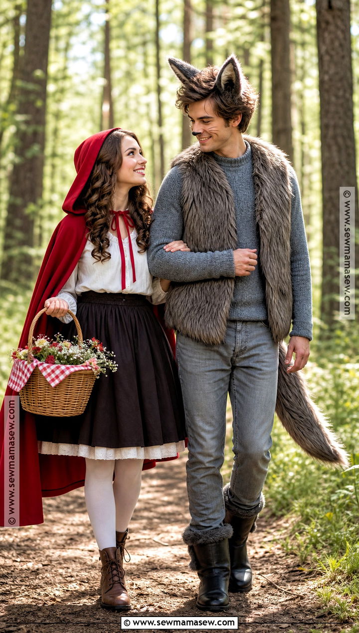 Little Red Riding Hood And Wolf Costume - 30 costumes for 2