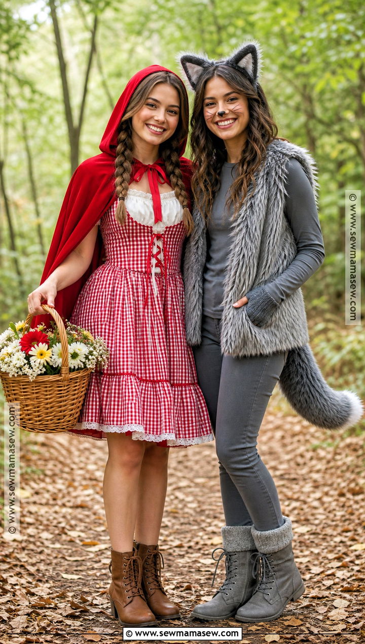 Little Red Riding Hood And Wolf Costume - 40 matching costumes for best friends