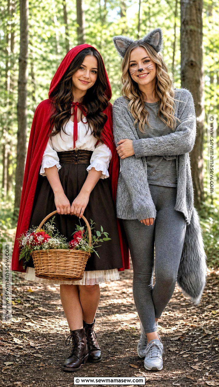 Little Red Riding Hood And Wolf Costume - 45 best friend halloween costumes