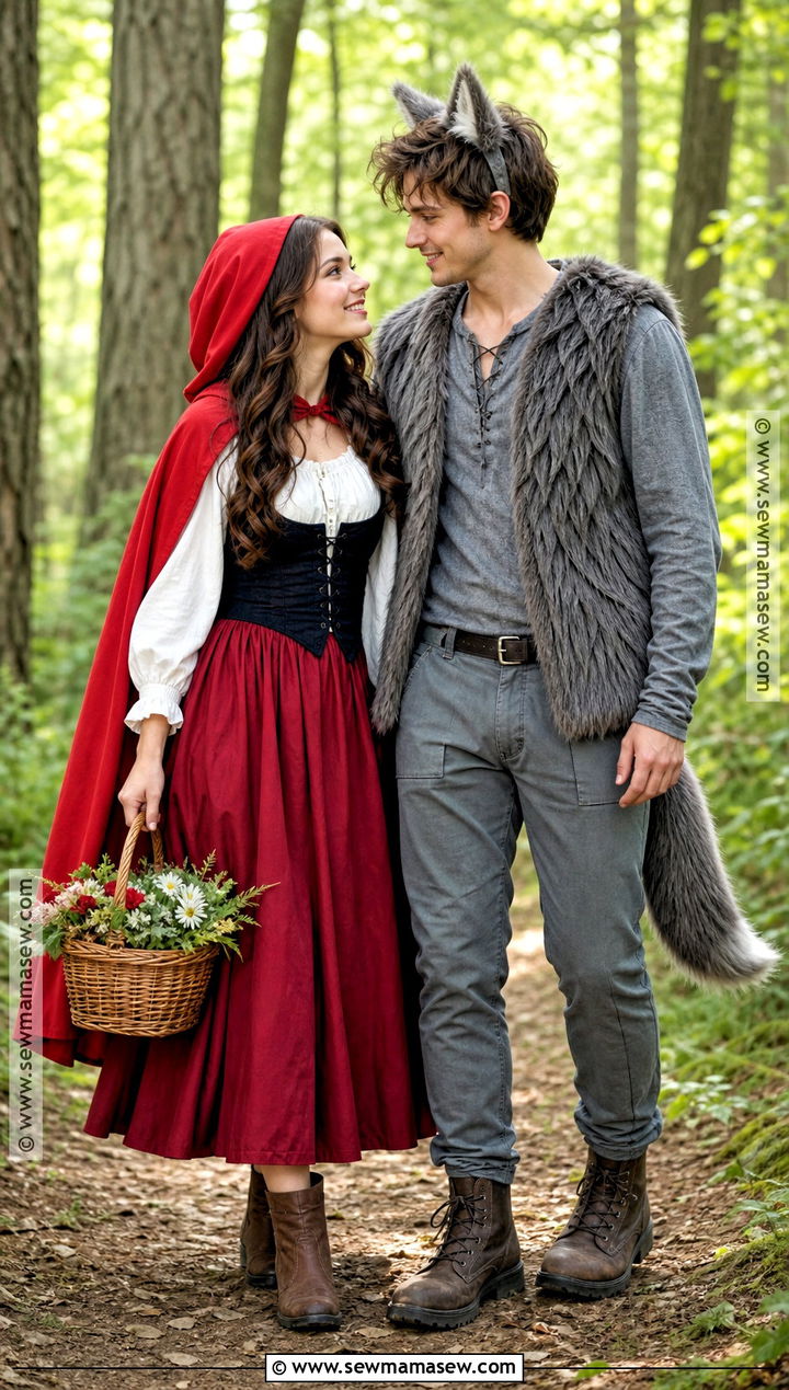 Little Red Riding Hood And Wolf Costume - 45 duo halloween costumes for couples